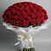 Букет 101 Красная роза Блэк Мэджик в Себрово