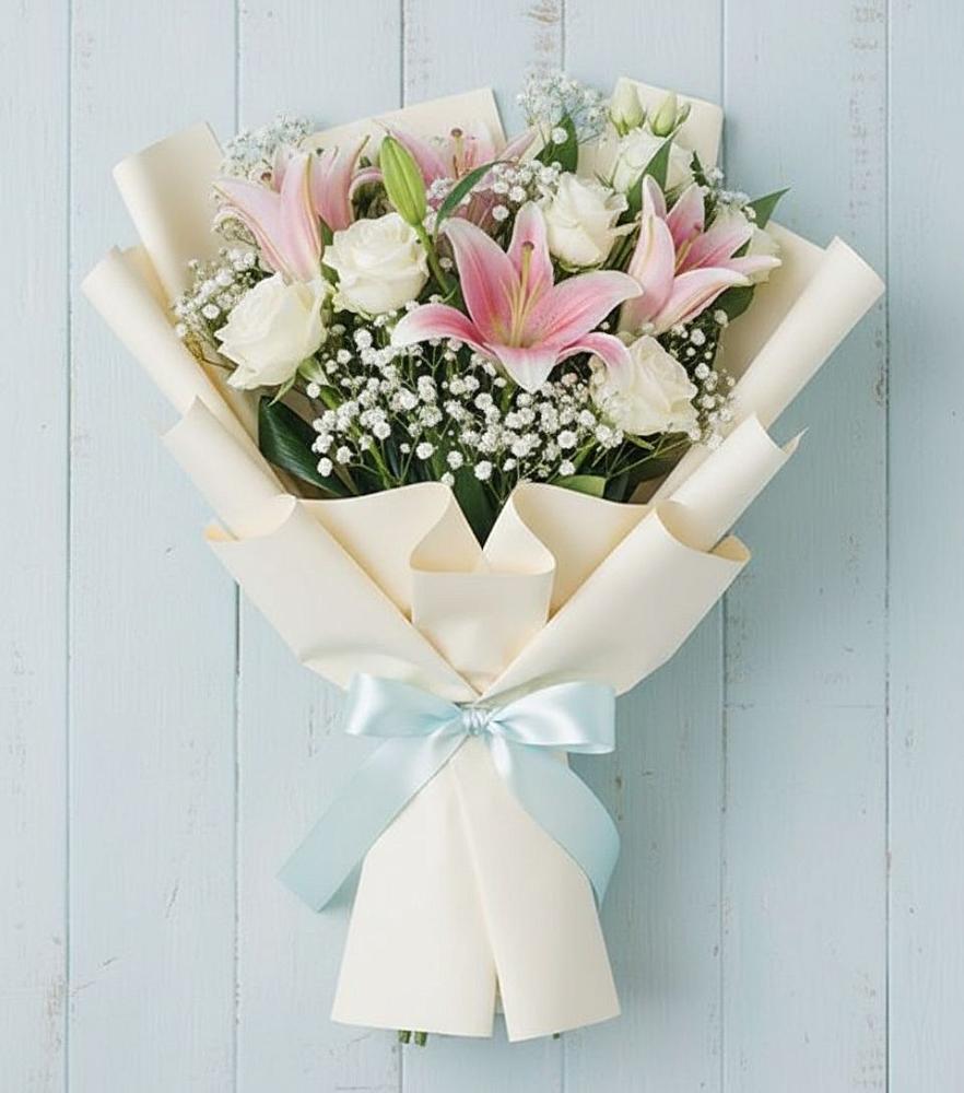 Букет цветов из: Лилии в Себрово