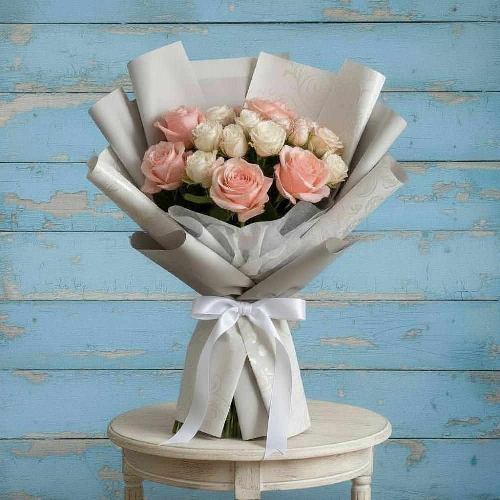 Букет цветов из: Розы в Себрово