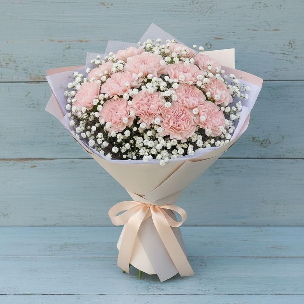 Букет цветов из: Гвоздики в Себрово