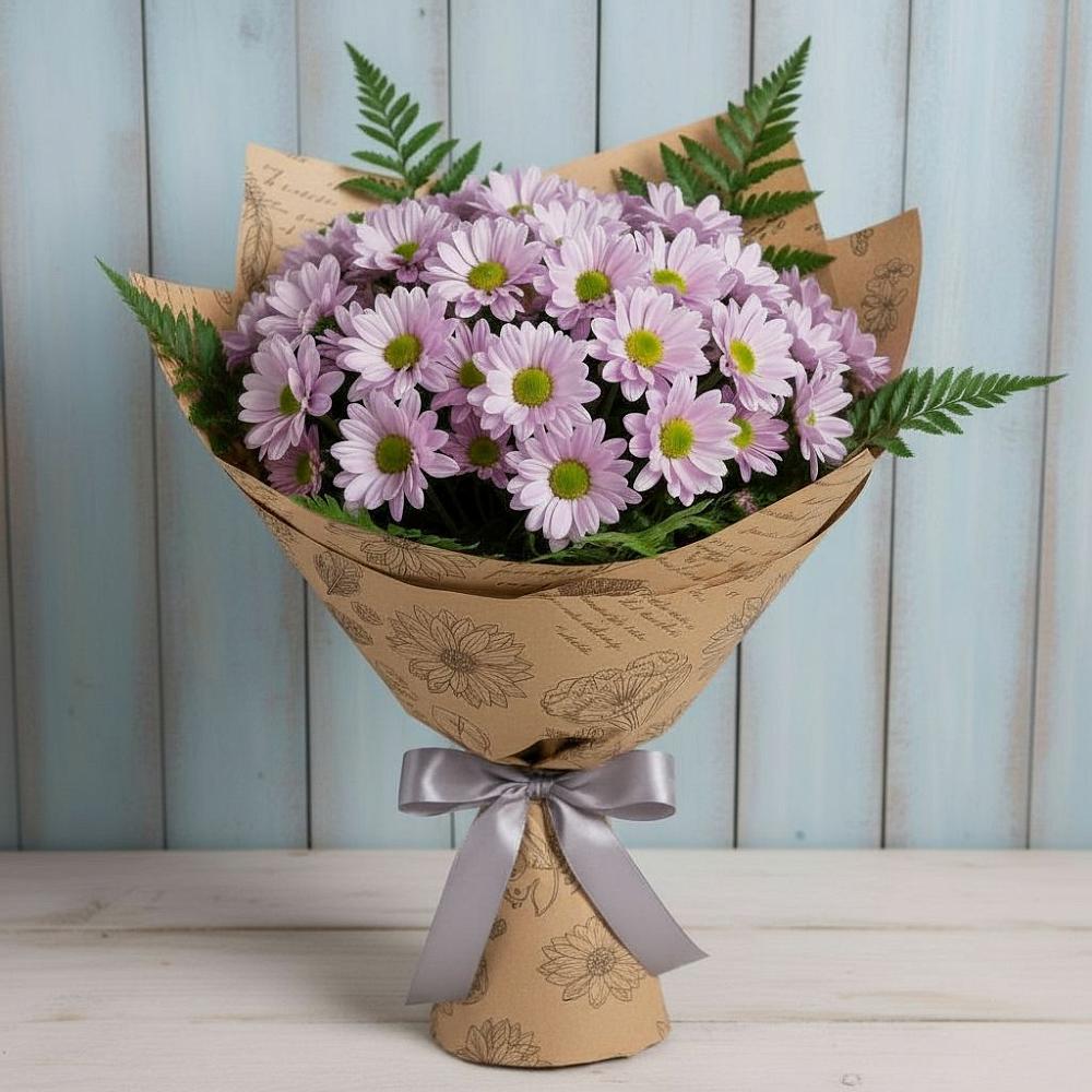 Букет цветов из: Хризантемы в Себрово