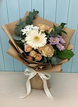 Букет цветов из:  Герберы и Хризантемы в Себрово