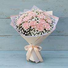 Букет цветов из:  Гвоздики в Себрово