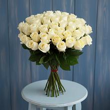 Букет 51 Белая роза Эдлесс Лав #REPLACE_PRED# Себрово