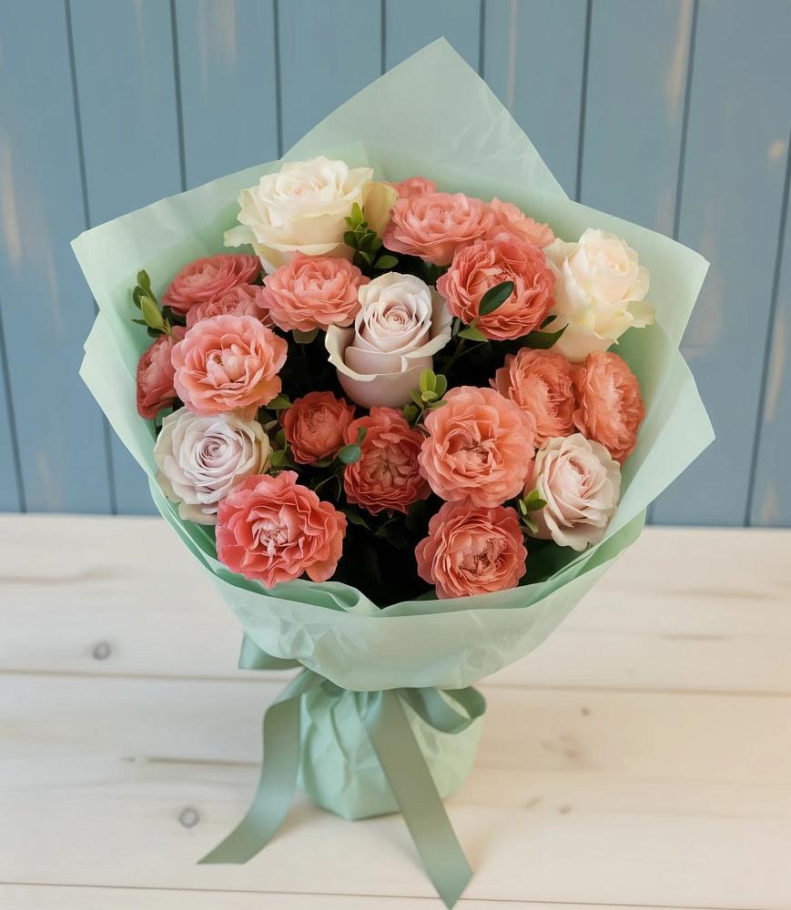 Букет цветов из: Розы в Себрово