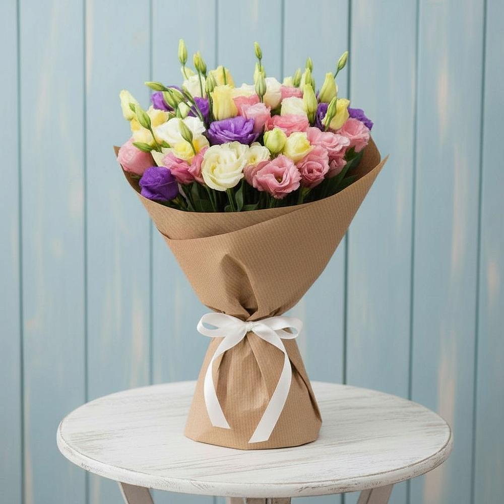 Букет цветов из: Лизиантусы в Себрово