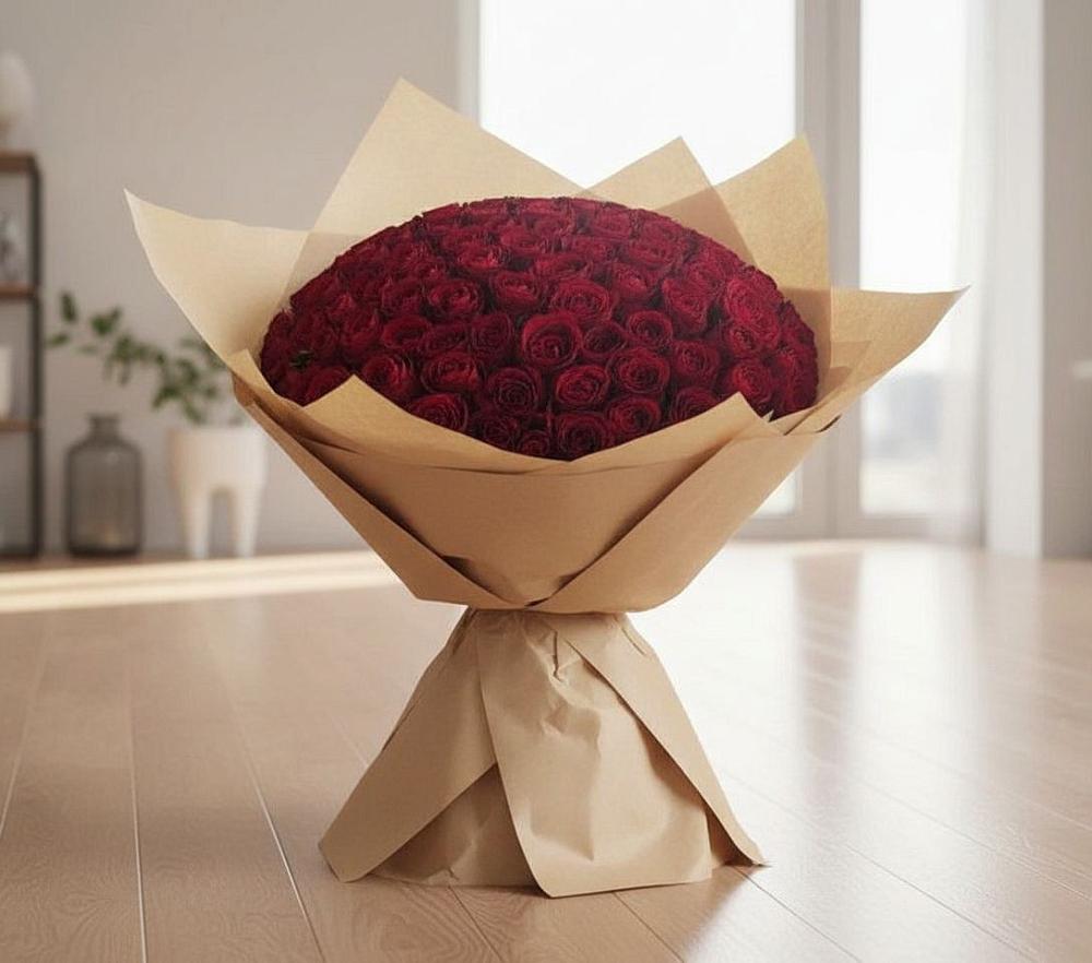 Букет 101 Красная роза в Себрово