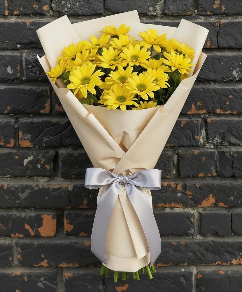 Букет цветов из: Хризантемы в Себрово