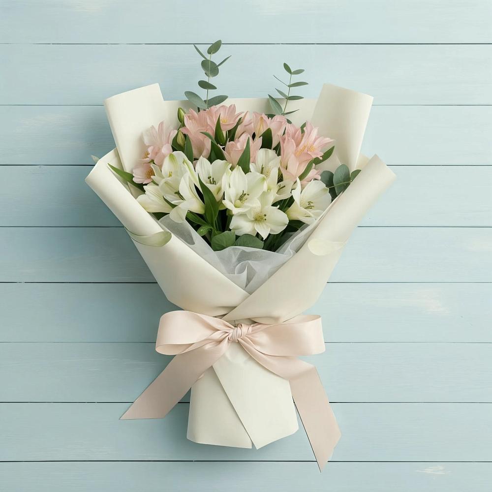 Букет цветов из: Альстромерии в Себрово