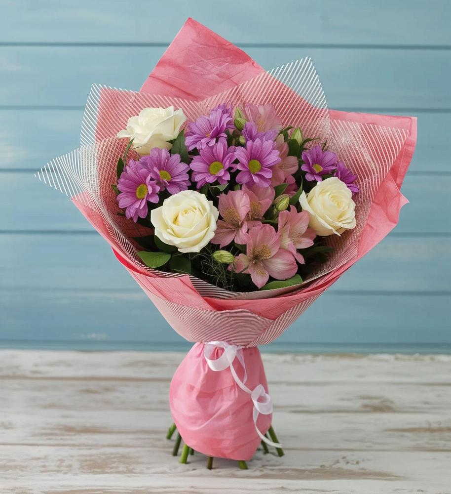 Букет цветов из: Герберы в Себрово