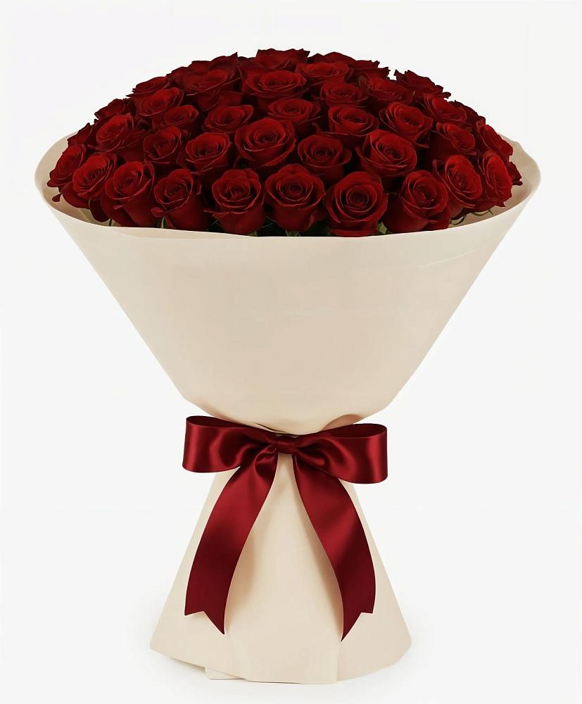 Букет 101 Бордовая роза Блэк Бакарра в Себрово