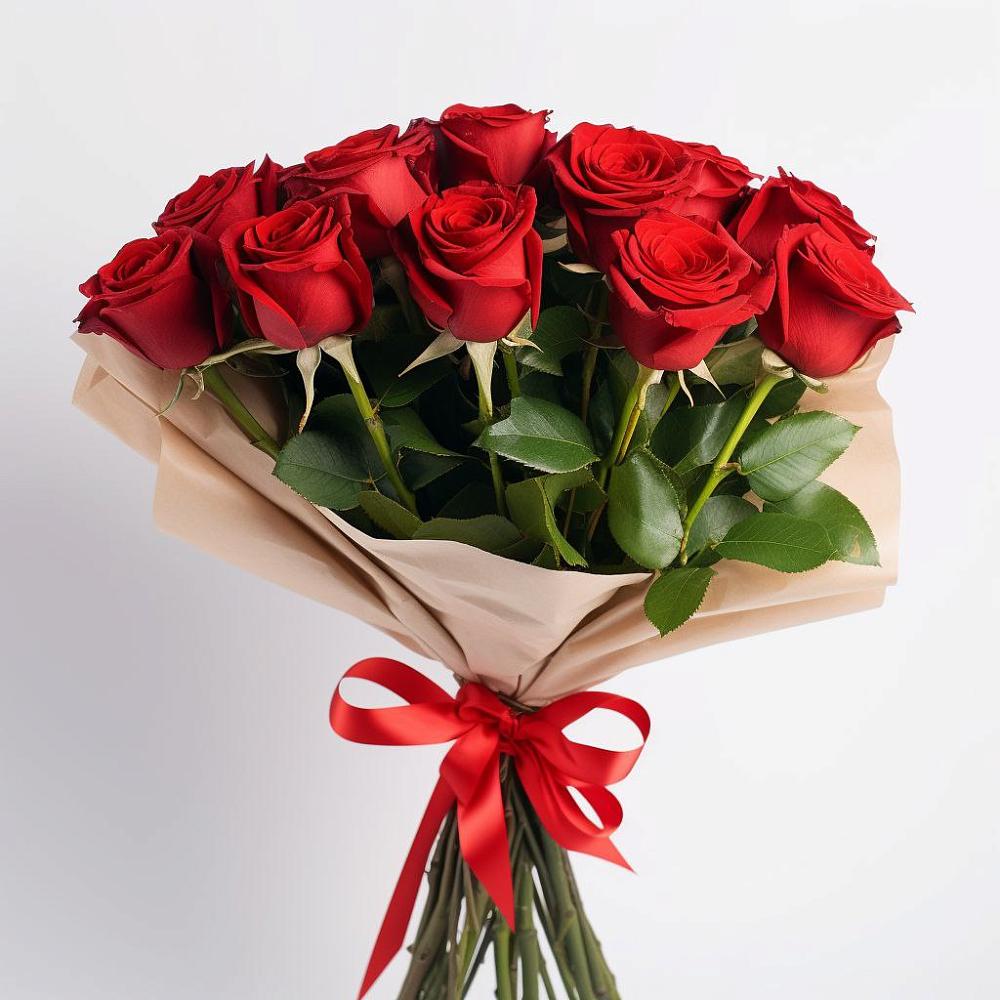 Букет 11 Красных роз Эдлесс Лав в Себрово