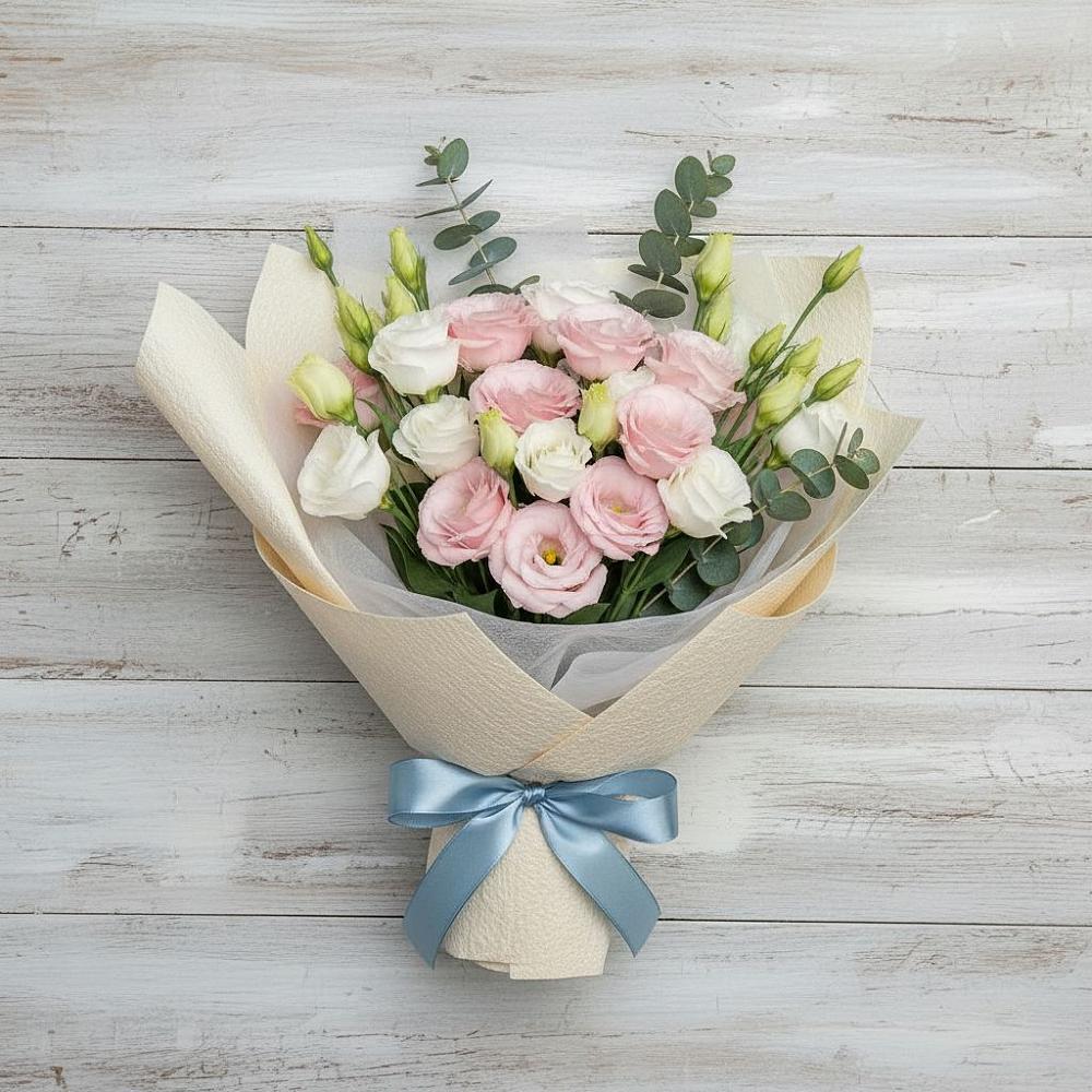 Букет цветов из: Лизиантусы в Себрово